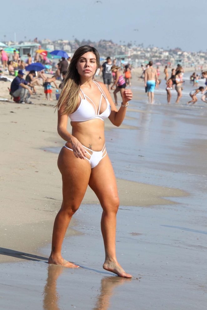 Liziane Gutierrez in White Bikini 2016 -21 | GotCeleb