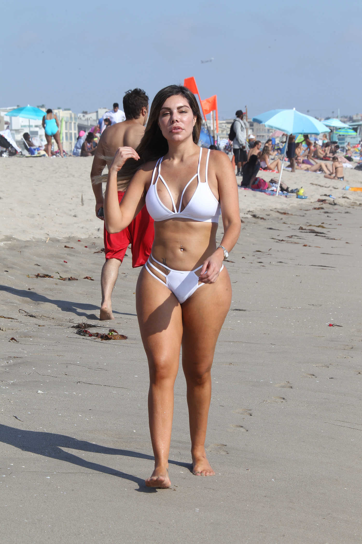 Liziane Gutierrez in Bikini at the Beach in Los Angeles ...