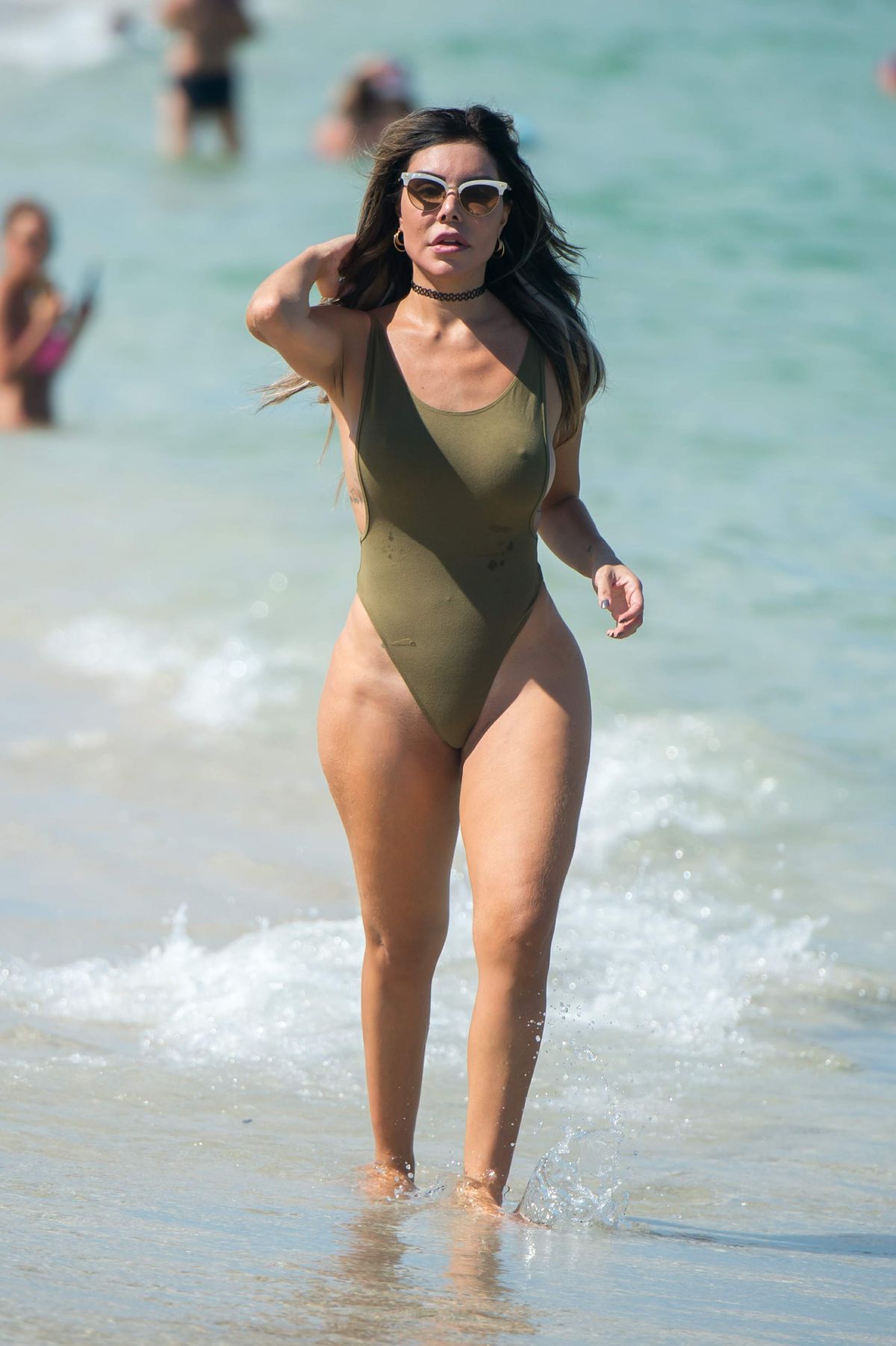 LIZIANE GUTIERREZ in Swimsuit at a Beach in Miami 08/14/2017 ...