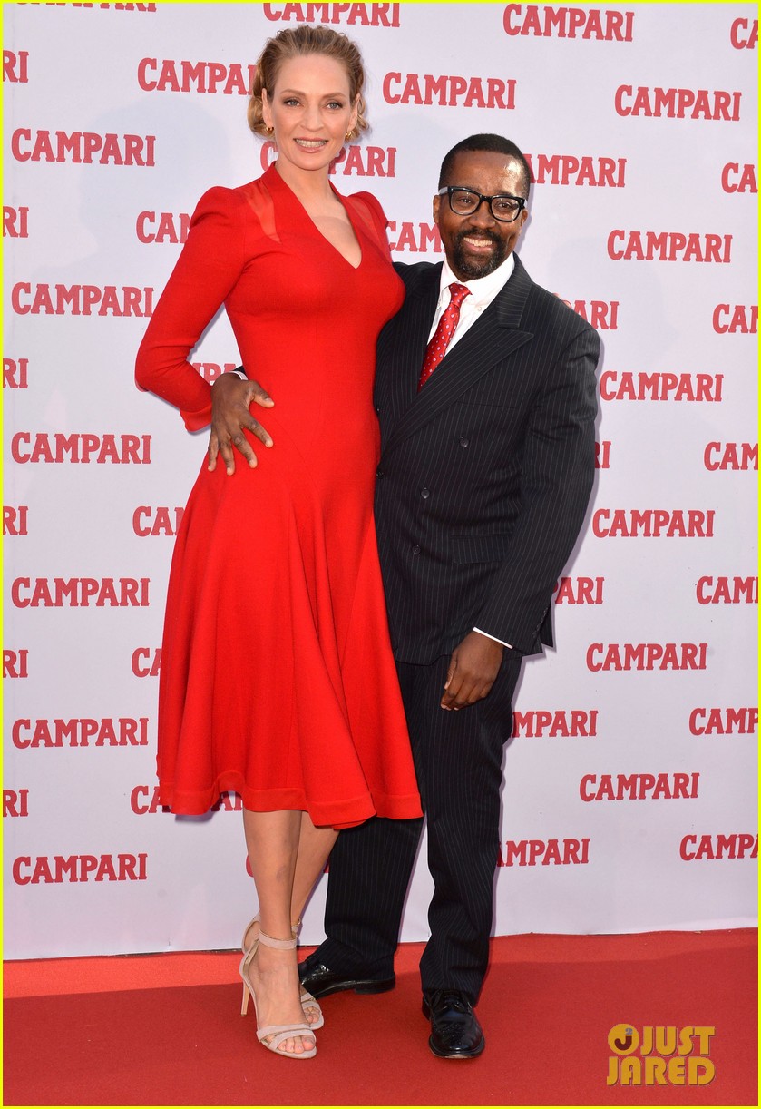 Uma Thurman is Red Hot for Campari Calendar Photo Call ...