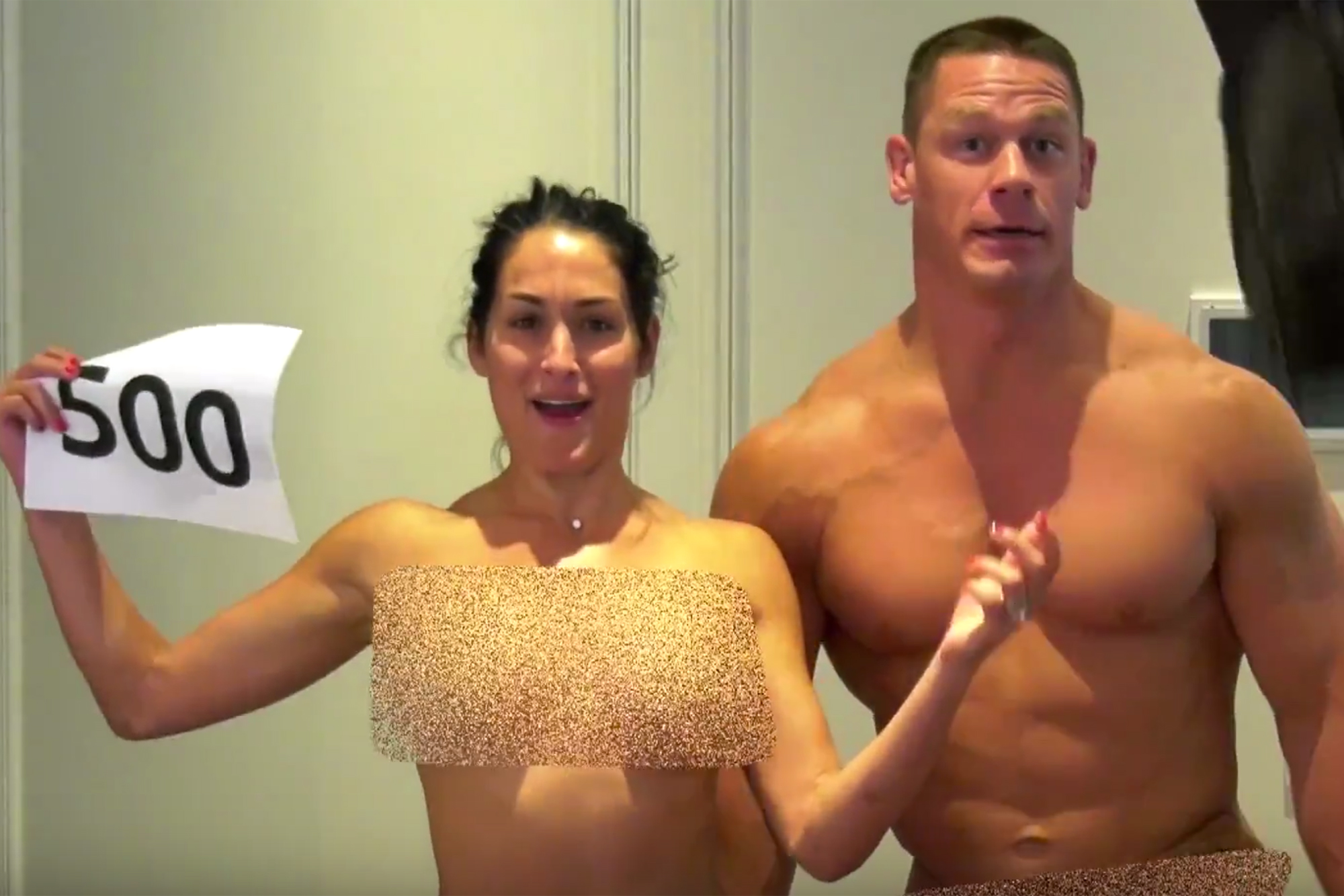 John Cena and Nikki Bella Get Naked to Celebrate Milestone ...