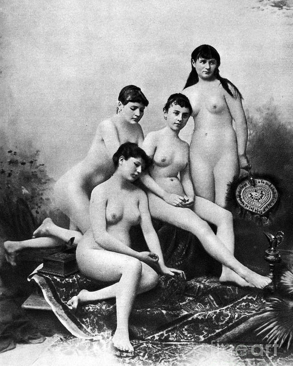 Nude Group, 1889 Poster
