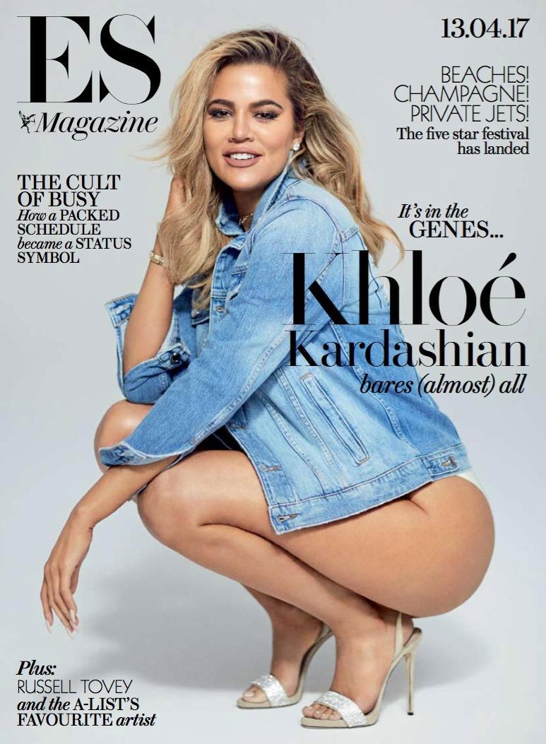 Khloe Kardashian poses in just her knickers for sexy mag ...