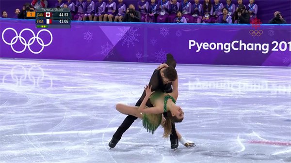 French Figure Skater Suffers Nip Slip At The Olympics - Wow Gallery