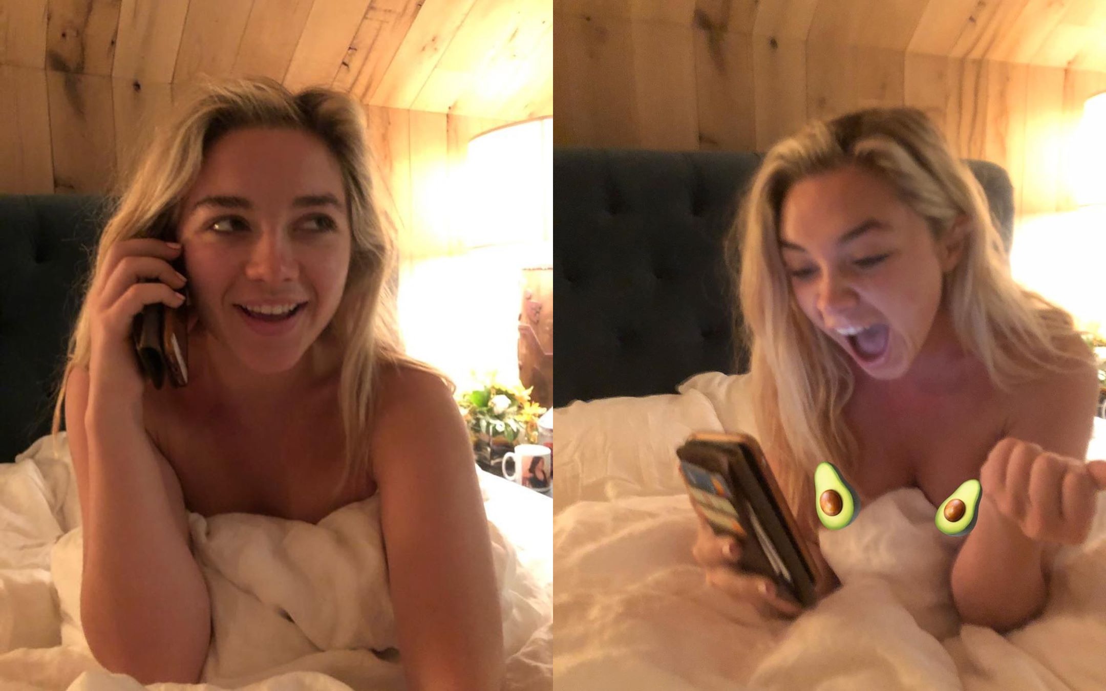 Florence Pugh Reacting to Being Nominated for an Oscar for 