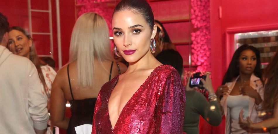 Olivia Culpo Stuns In Chest-Baring Jumpsuit From Her Bathroom