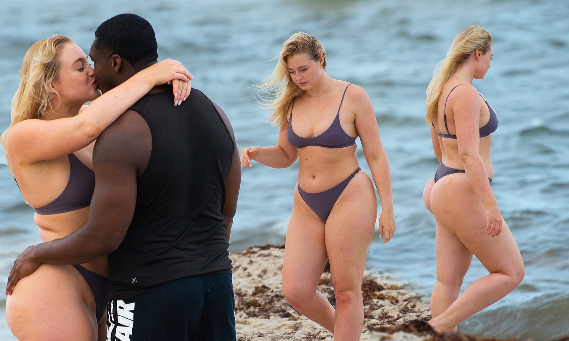 Iskra Lawrence shares passionate kiss with boyfriend Philip Payne ...