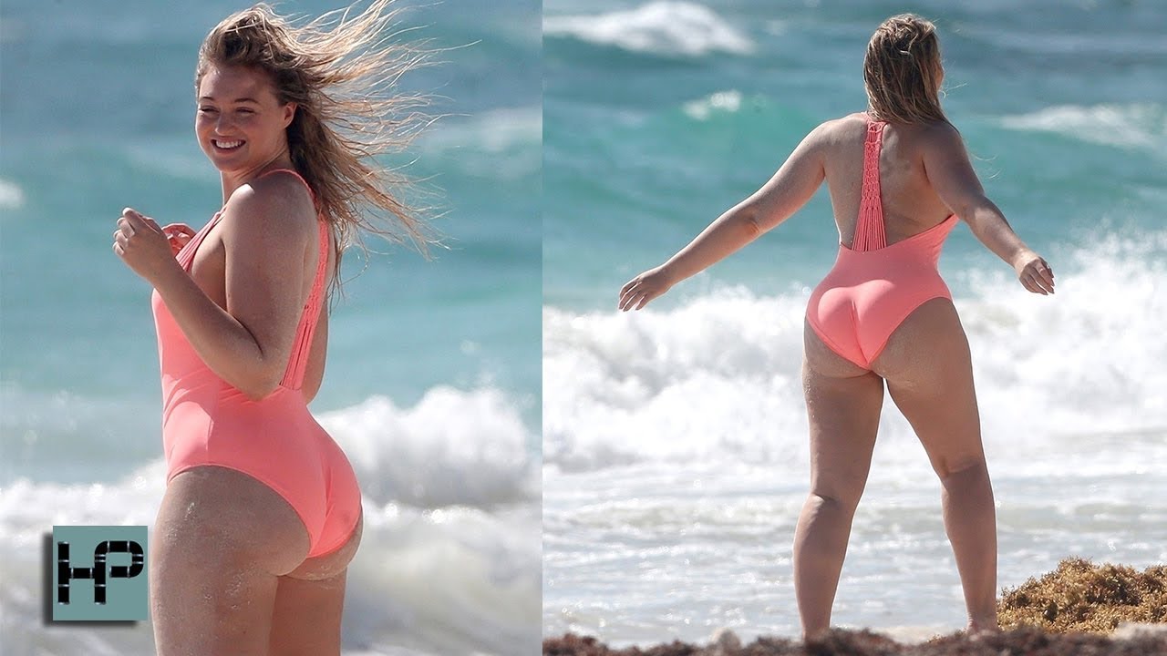 Iskra Lawrence On The Beach In Mexico - YouTube
