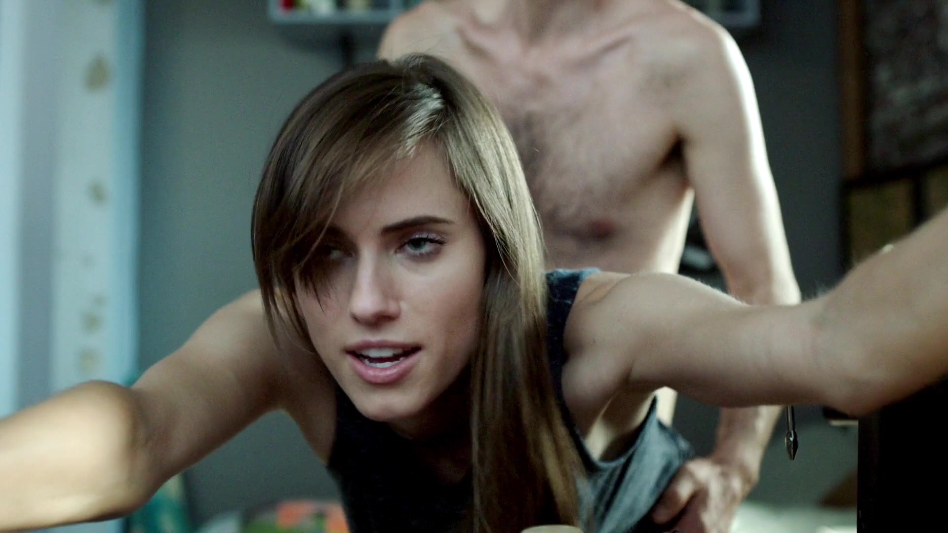 Allison Williams Doggy Style Sex In The Kitchen From Girls Series.