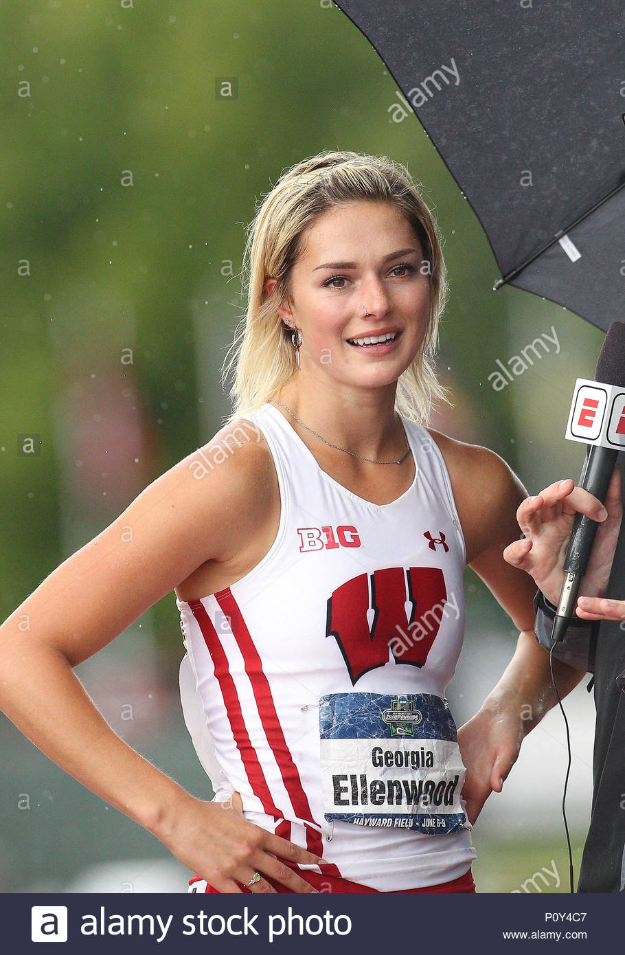 June 9, 2018. Georgia Ellenwood of Wisconsin after winning ...
