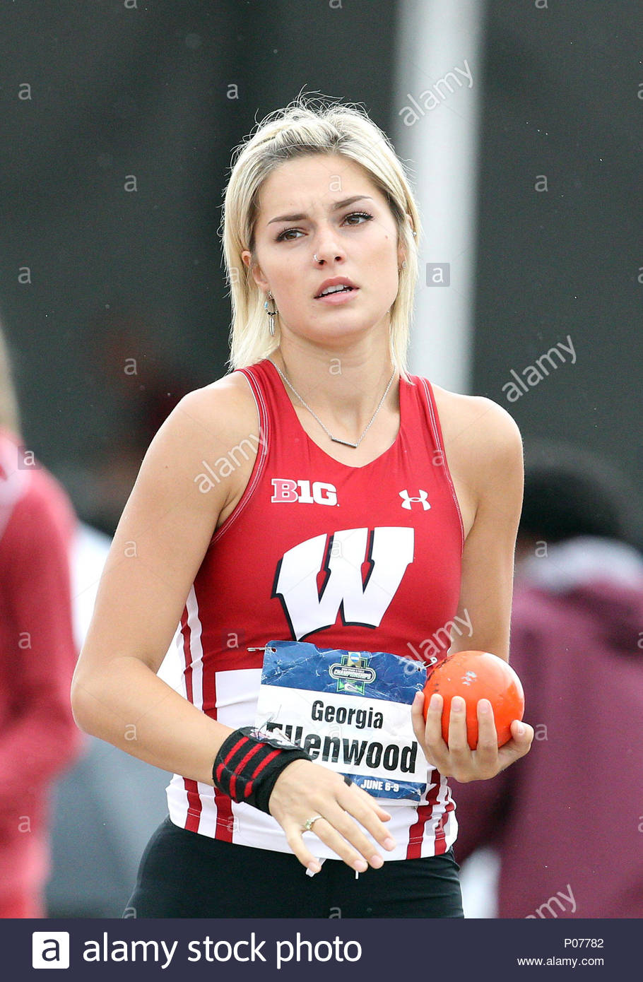 June 9, 2018. Georgia Ellenwood of Wisconsin competes in the ...