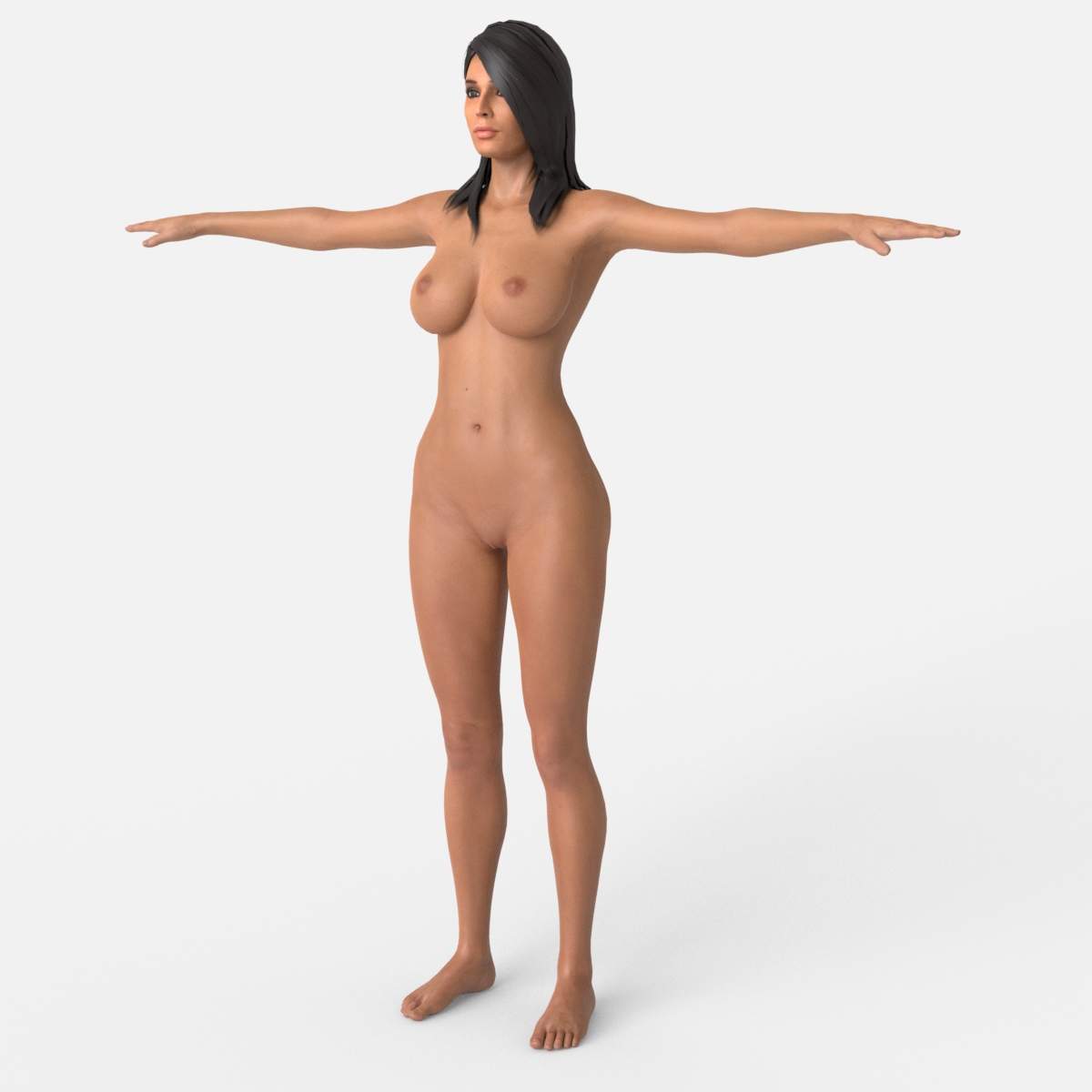 Ashley Williams Nude from Mass Effect 3 Free 3D Model