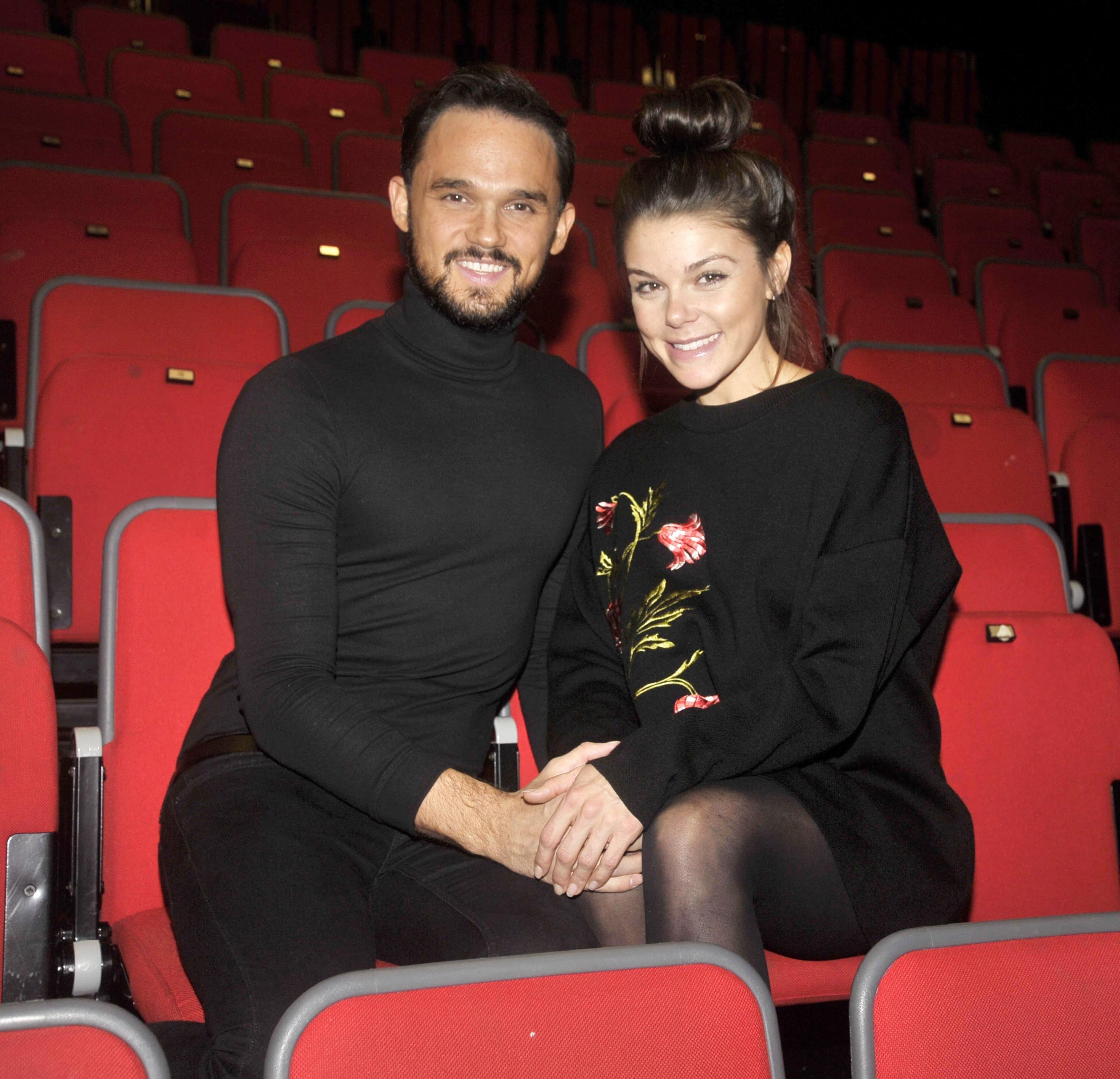 Gareth Gates and Faye Brookes put on a united front as they are ...