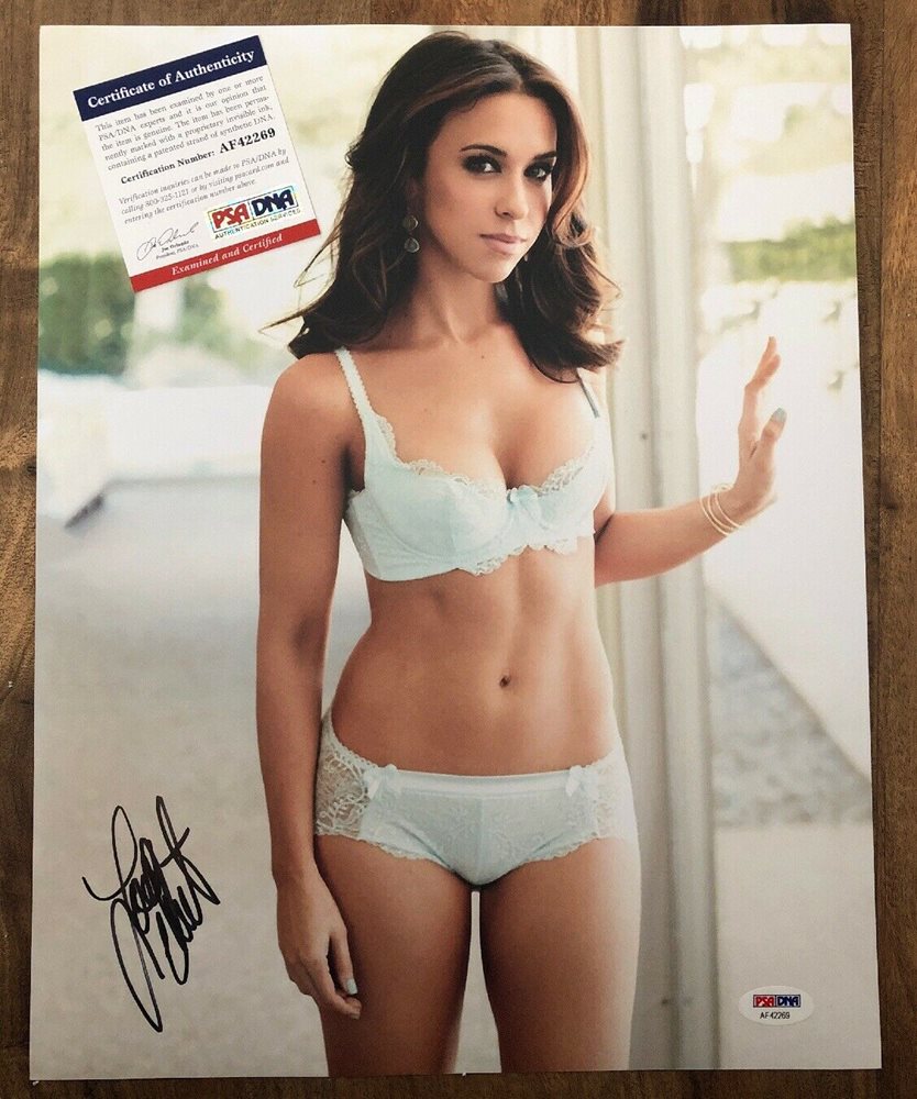 Lacey Chabert Sexy Signed 11x14 Photo Mean Girls Sexy Lingerie PSA/DNA COA.