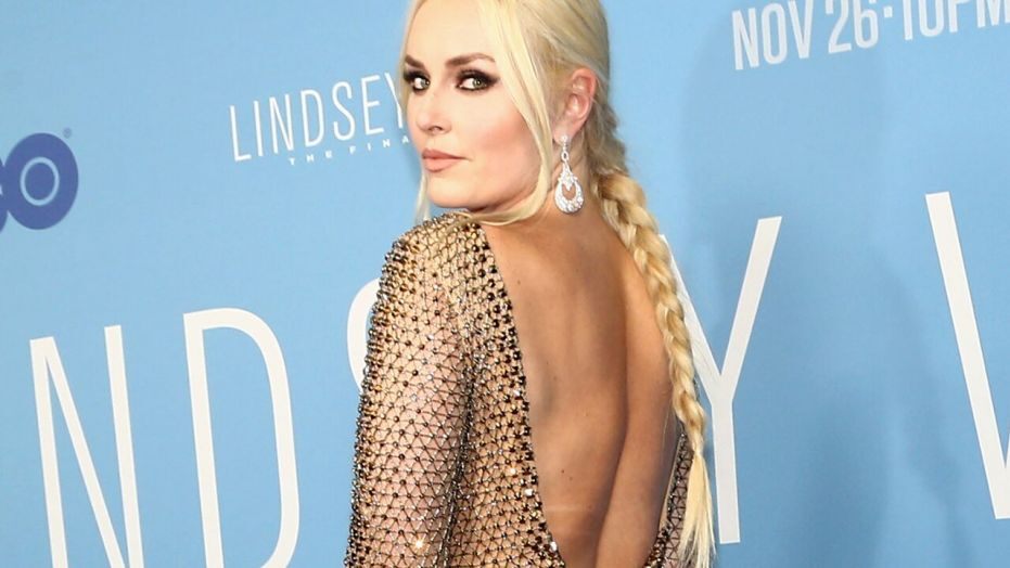Lindsey Vonn dazzles in nude dress at premiere of her new film ...