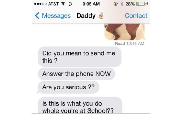 OH NO! Girl Accidentally Sent Nude Text To Her Dad And He Freaked Out! [ TEXTS] | 105.9 Kiss-FM