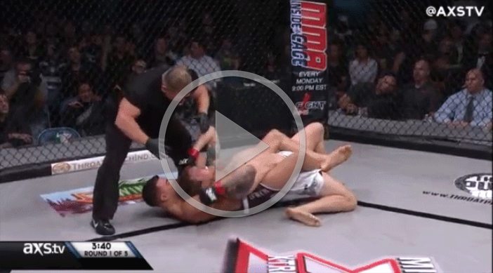 One Armed MMA Fighter Won By Rear Naked Choke