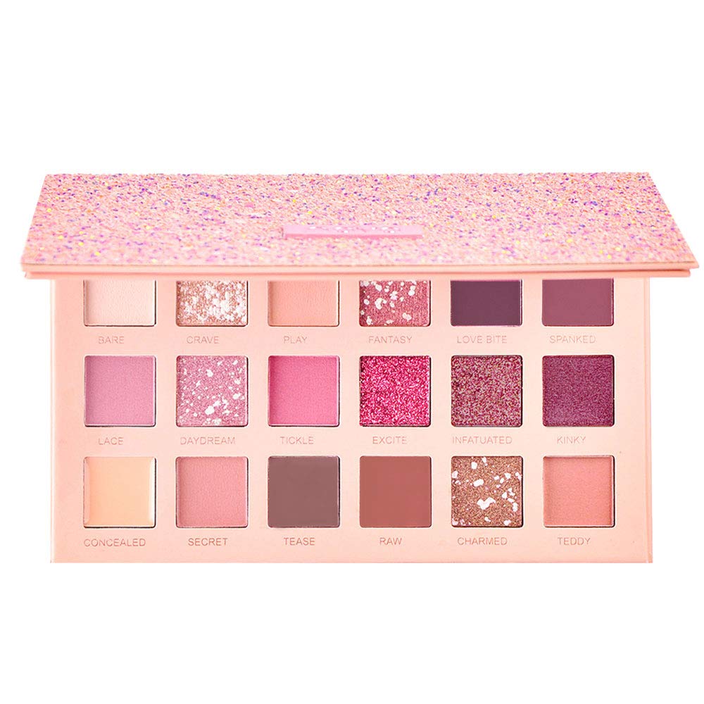 Amazon.com : 18 Colors Pigmented The New Nude Eyeshadow Palette Blendable  Long Lasting Eye Shadow Palettes Neutrals Smoky Multi Reflective Shimmer  Matte Glitter Pressed Pearls Eye Shadow Makeup palette Cosmetics : Beauty