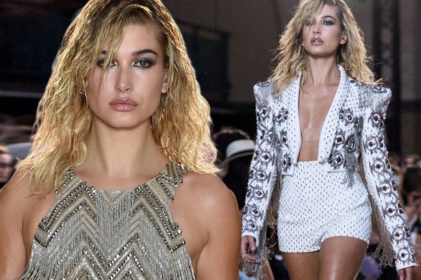 Hailey Baldwin risks nip slip in plunging outfit as she hits LFW catwalk in  front of star guests - Irish Mirror Online