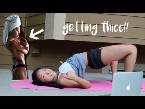 trying the alexis ren butt workout!! - YouTube
